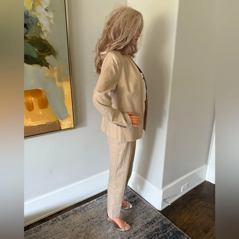 NWT Never Worn Suit by Ann Taylor — Beige Tan Stylish Look! - Picture 6 of 16